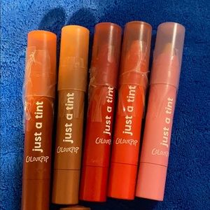 Just a tint colourpop lip crayon each